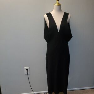 Banana Republic Black Backless Sweater Dress